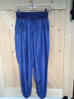 Ci Sono Blue Elastic Waist Pants